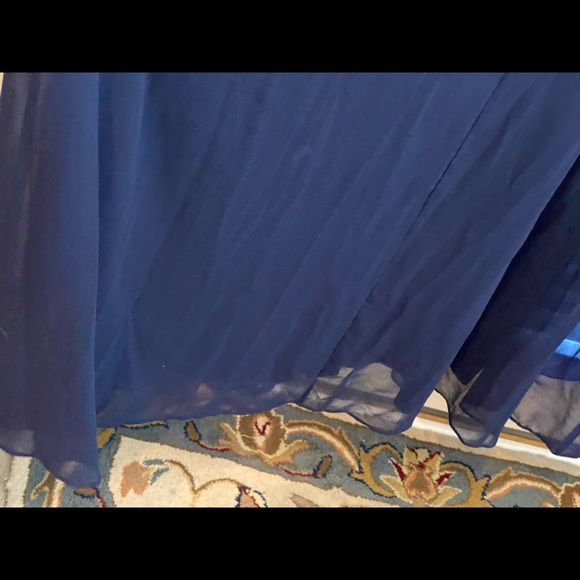 Navy blue floor length semi-formal/formal dress, size 13 (Never Worn) - Picture 9 of 11